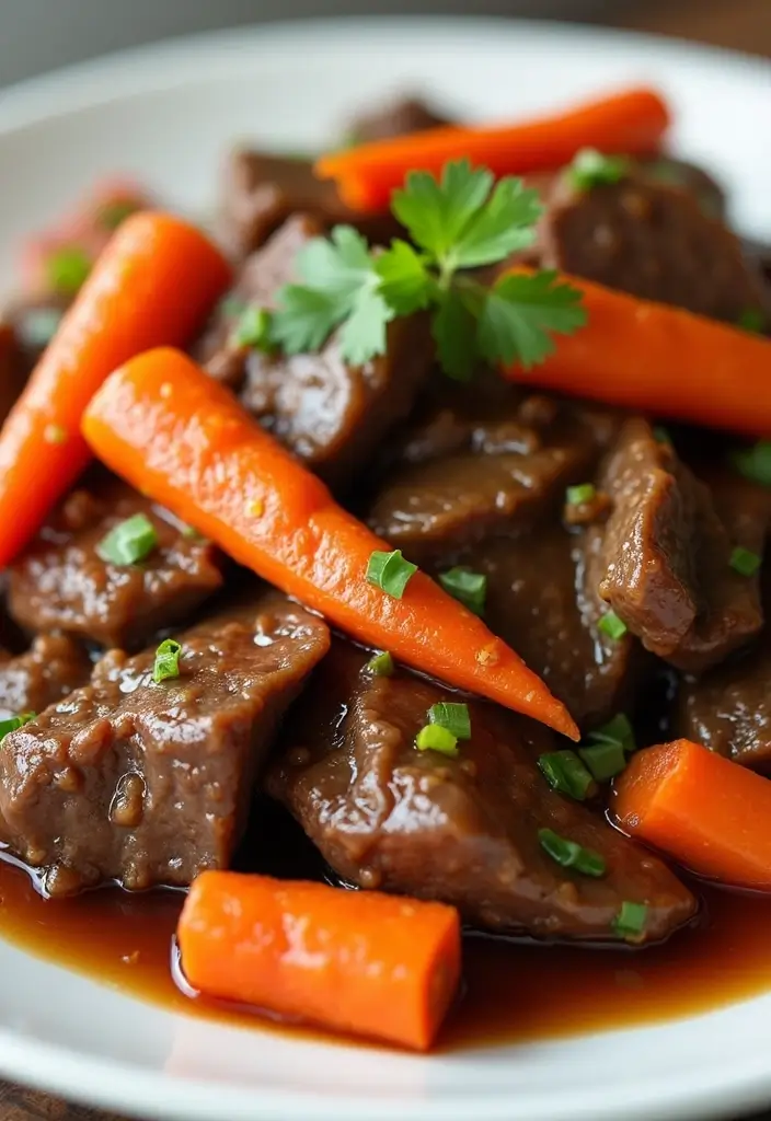 26 Steak Stir-Fry Recipes Packed with Asian Flavors - 23. Beef and Carrot Stir-Fry