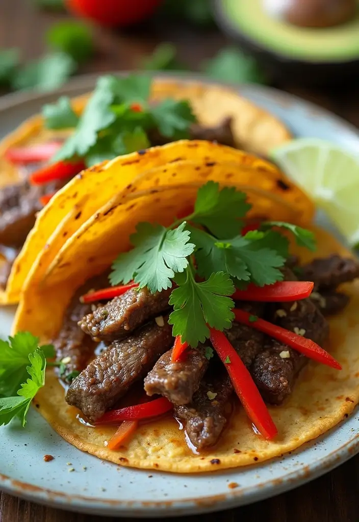 26 Steak Taco Recipes That Bring the Heat - 17. Thai Steak Tacos