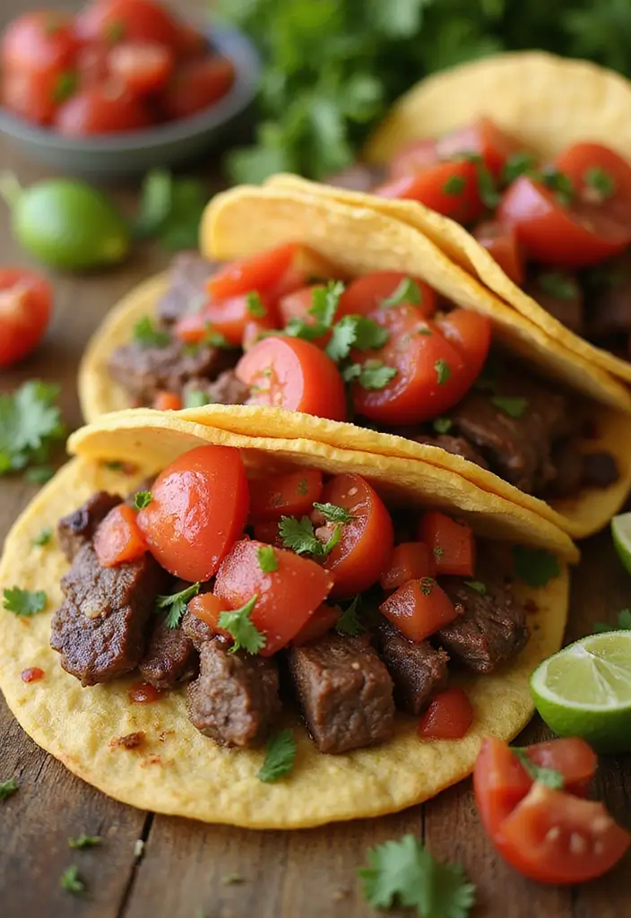 26 Steak Taco Recipes That Bring the Heat - 18. Steak Tacos with Tomato Salsa