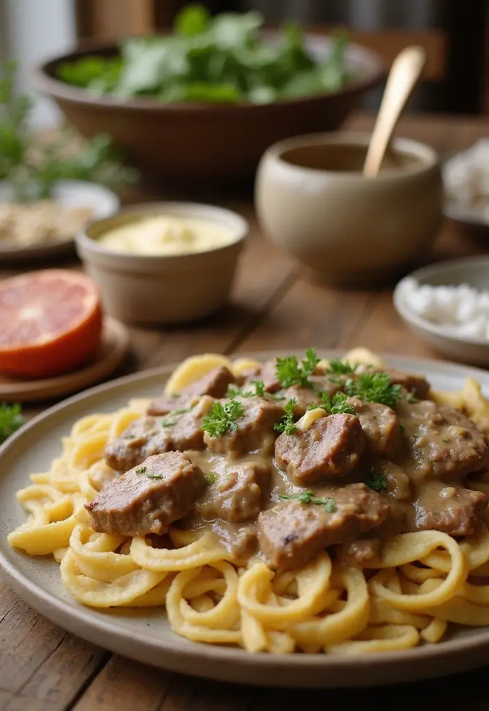 27 Beef Casserole Recipes Perfect for Comfort Food Nights - 13. Beef Stroganoff Casserole