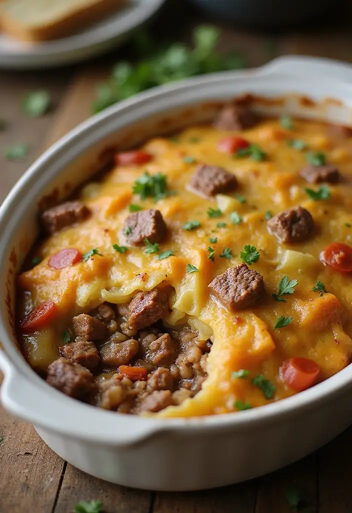 27 Beef Casserole Recipes Perfect for Comfort Food Nights - 14. Beef and Cabbage Casserole