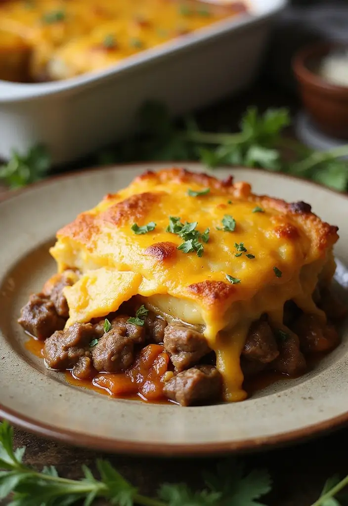 27 Beef Casserole Recipes Perfect for Comfort Food Nights - 2. Cheesy Beef and Potato Casserole