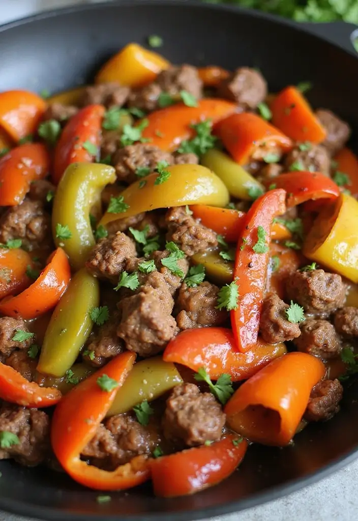 27 Beef Casserole Recipes Perfect for Comfort Food Nights - 25. Beef and Bell Pepper Casserole