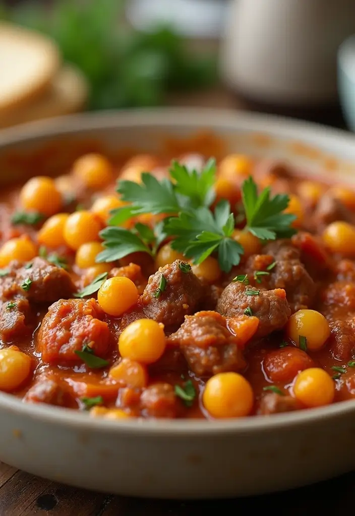 27 Beef Casserole Recipes Perfect for Comfort Food Nights - 27. Beef and Chickpea Casserole