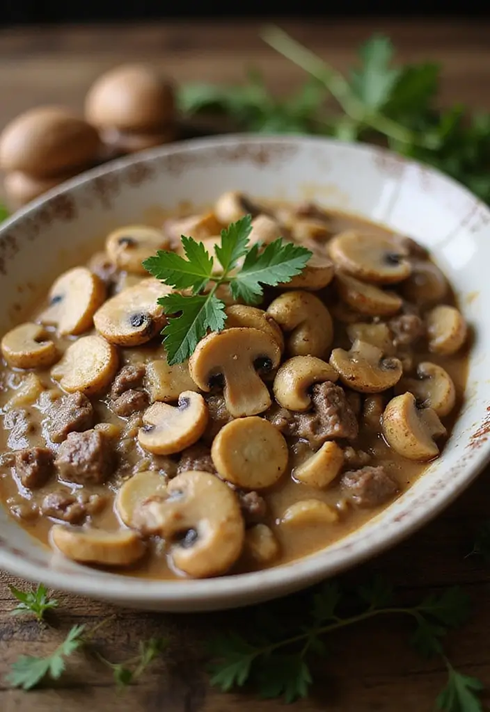 27 Beef Casserole Recipes Perfect for Comfort Food Nights - 7. Beef and Mushroom Casserole