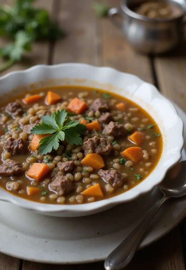 27 Beef Soup Recipes That Warm the Soul - 1. Classic Beef Barley Soup