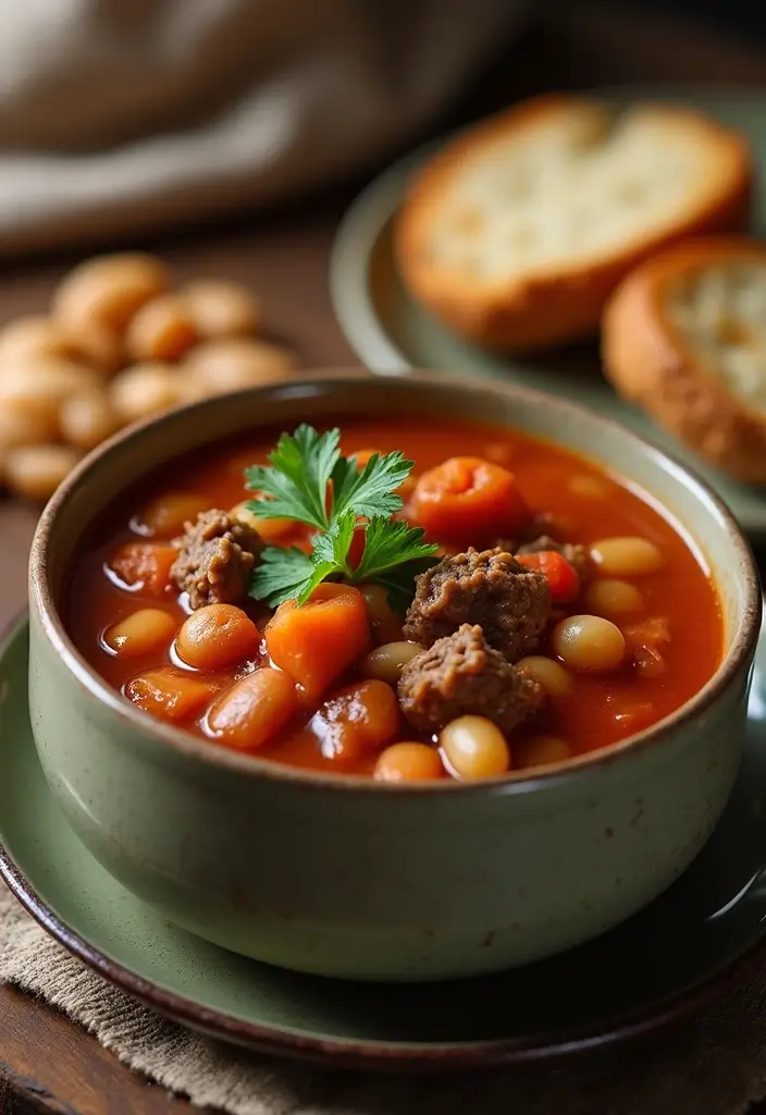27 Beef Soup Recipes That Warm the Soul - 14. Beef and Bean Soup