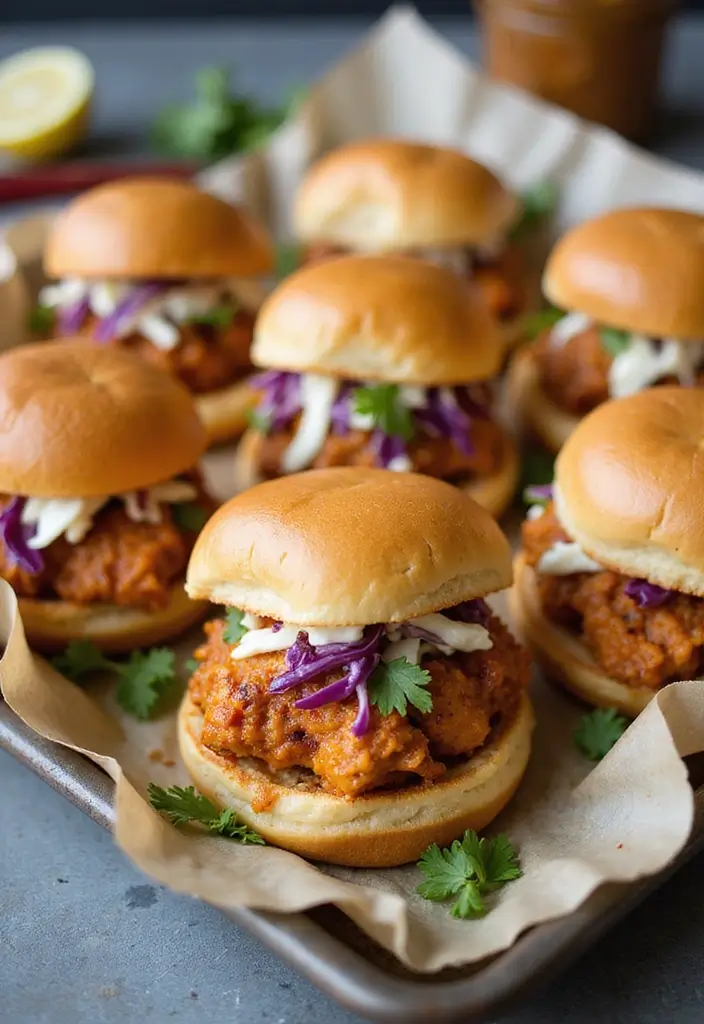 27 Chicken Appetizer Recipes That Disappear Fast - 26. Jerk Chicken Sliders