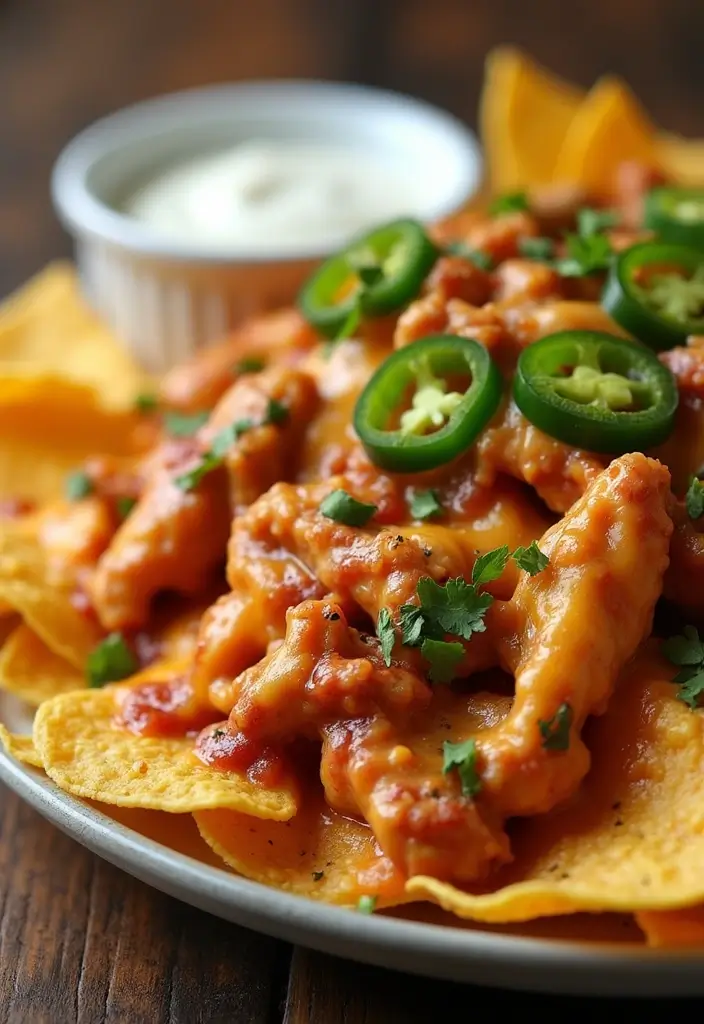 27 Chicken Appetizer Recipes That Disappear Fast - 4. BBQ Chicken Nachos
