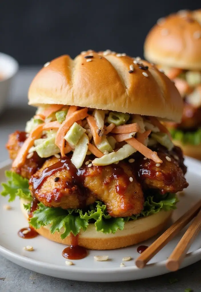 27 Chicken Sandwich Recipes That Beat Takeout - 11. Asian Chicken Sandwich