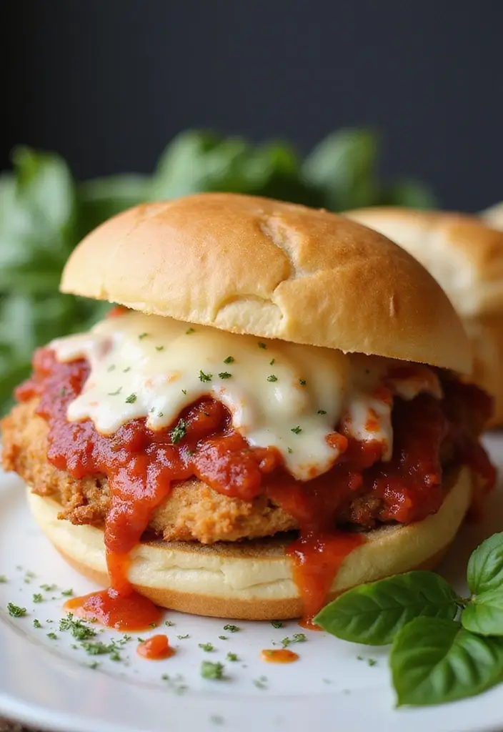 27 Chicken Sandwich Recipes That Beat Takeout - 13. Chicken Parmesan Sandwich