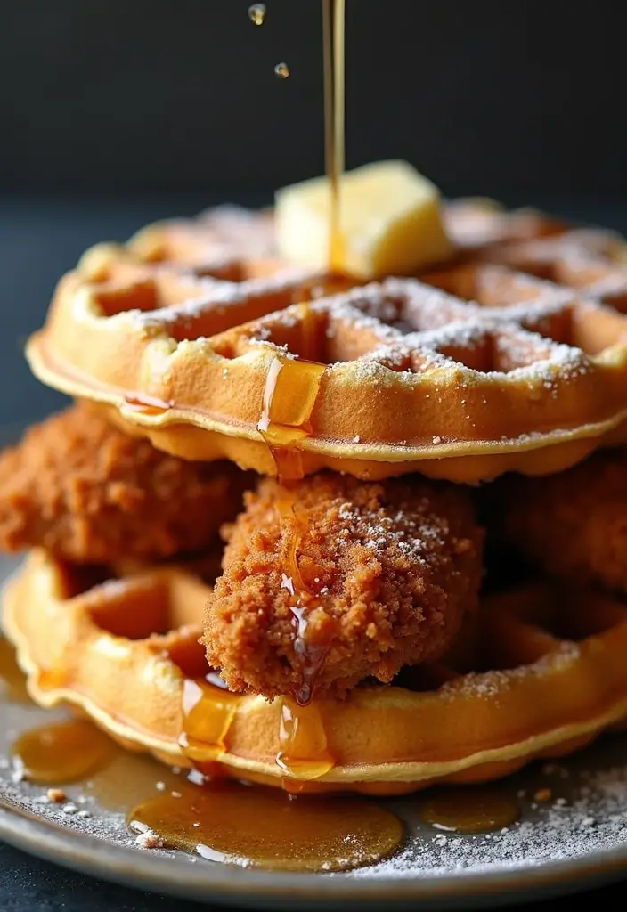 27 Chicken Sandwich Recipes That Beat Takeout - 17. Chicken and Waffles Sandwich