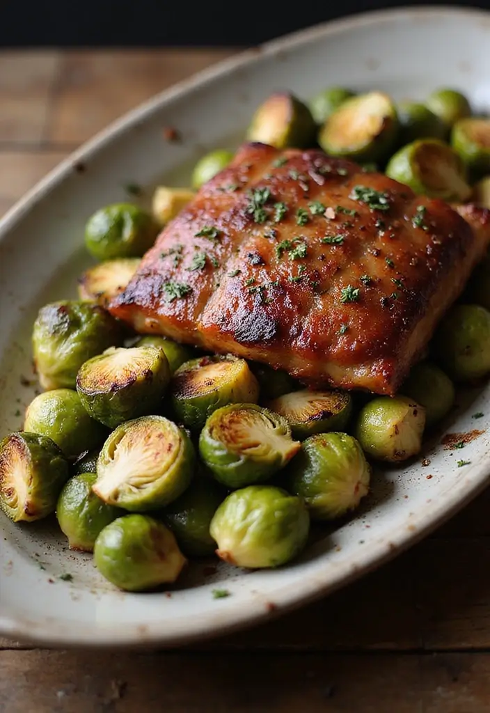 27 Crispy Pork Belly Recipes You’ll Crave Again - 11. Pork Belly and Brussels Sprouts
