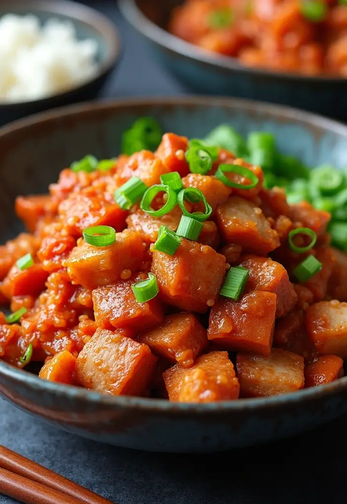 27 Crispy Pork Belly Recipes You’ll Crave Again - 19. Pork Belly and Kimchi Stir-fry