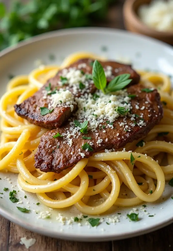 27 Garlic Butter Steak Recipes Everyone Will Love - 12. Garlic Butter Steak Pasta