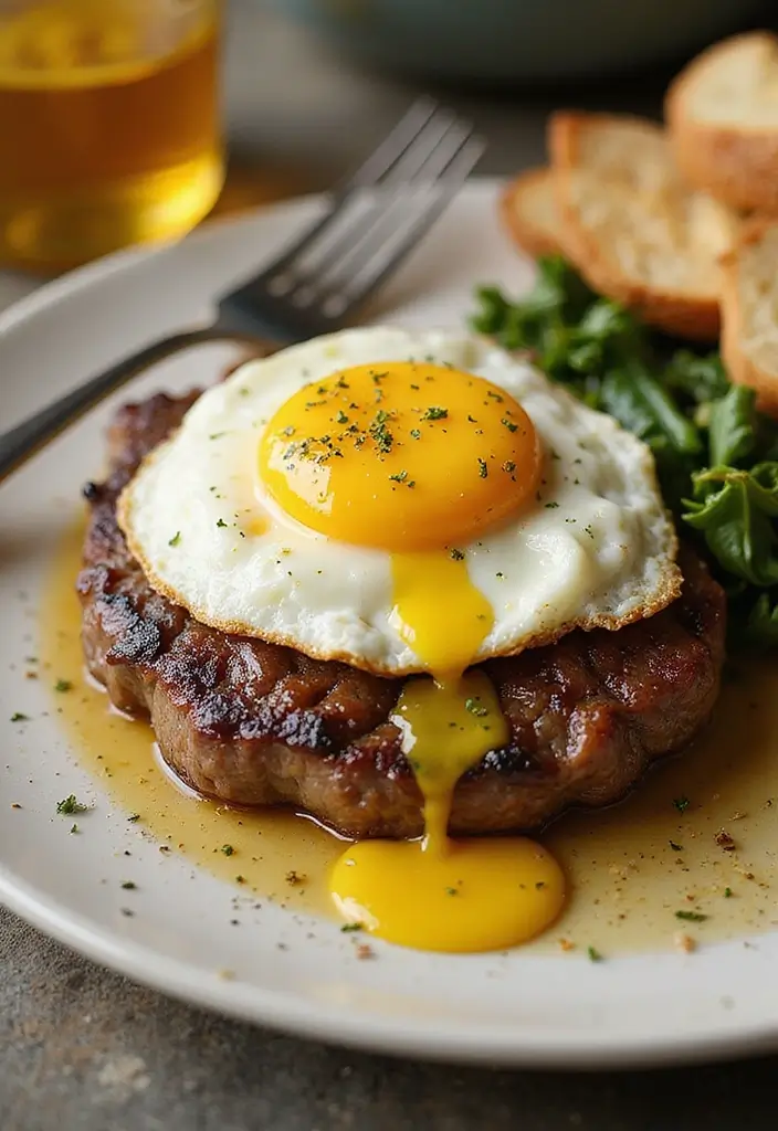 27 Garlic Butter Steak Recipes Everyone Will Love - 24. Garlic Butter Steak with Egg