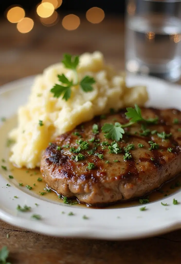 27 Garlic Butter Steak Recipes Everyone Will Love - 26. Garlic Butter Steak with Garlic Mashed Potatoes