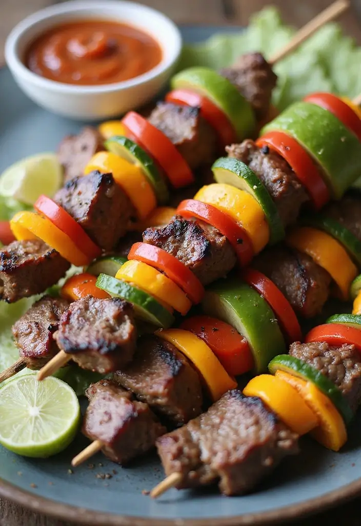 27 Garlic Butter Steak Recipes Everyone Will Love - 6. Garlic Butter Steak Skewers