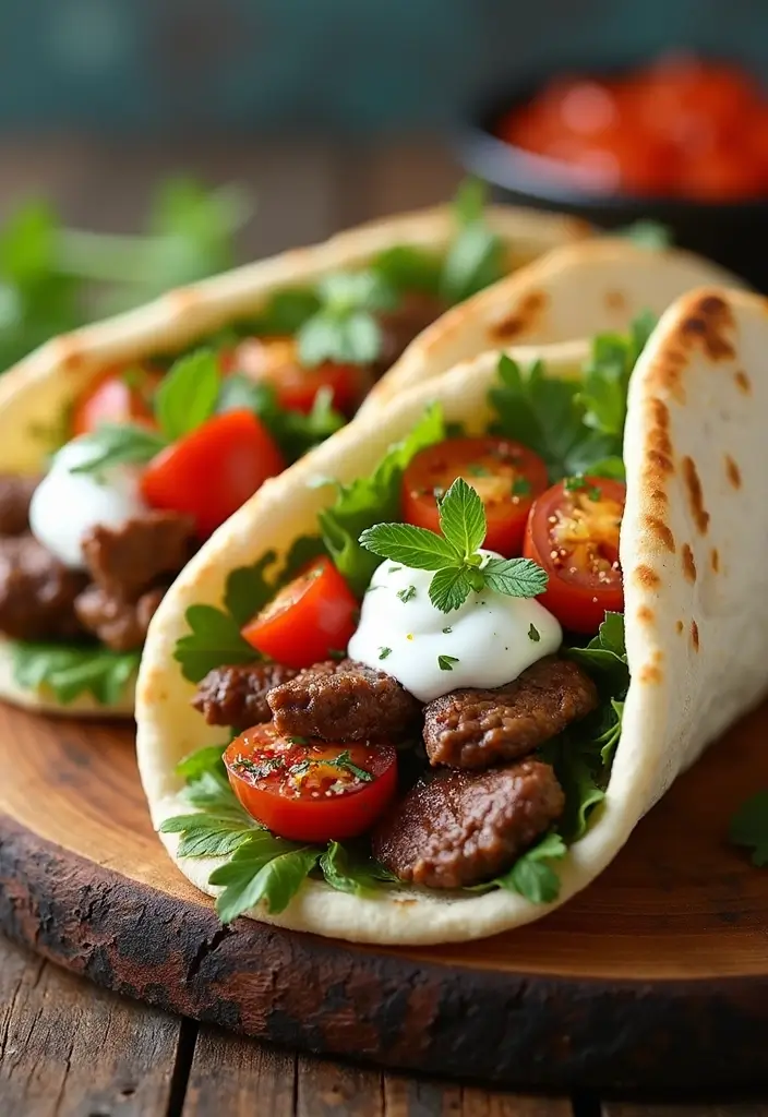 27 Grilled Beef Recipes for Summer BBQ Lovers - 16. Mediterranean Grilled Beef Pita Sandwiches