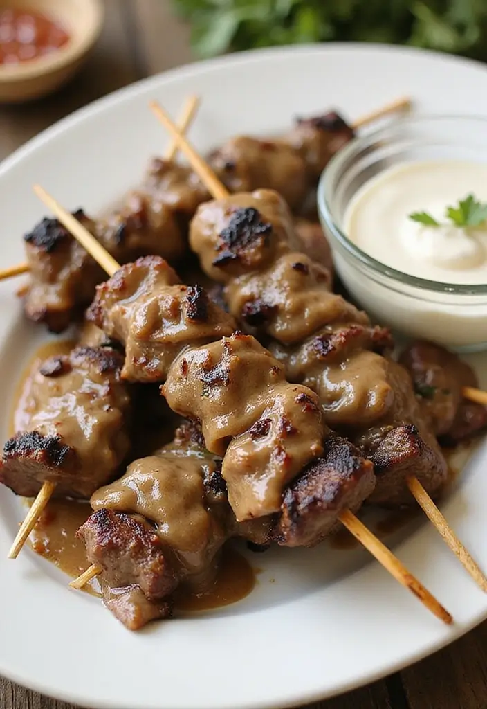 27 Grilled Beef Recipes for Summer BBQ Lovers - 19. Grilled Beef Stroganoff Skewers