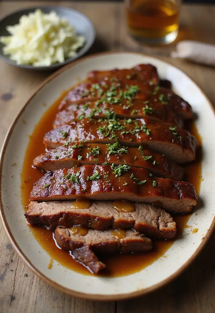 27 Grilled Beef Recipes for Summer BBQ Lovers - 5. Maple Mustard Grilled Beef Brisket