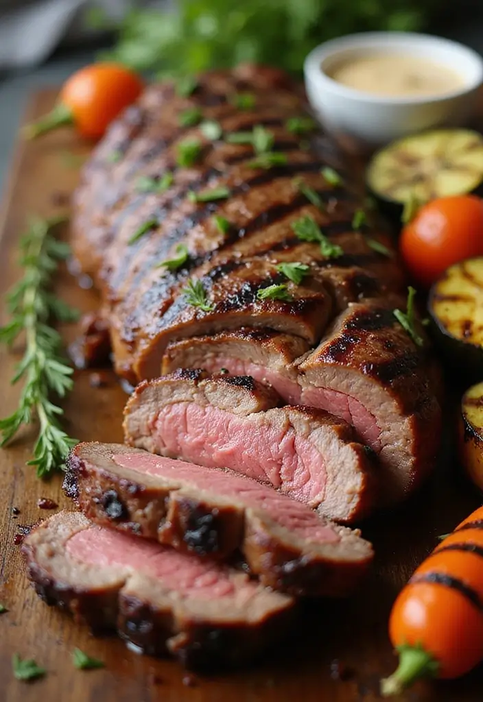 27 Grilled Beef Recipes for Summer BBQ Lovers - 6. Garlic Herb Grilled Beef Tenderloin