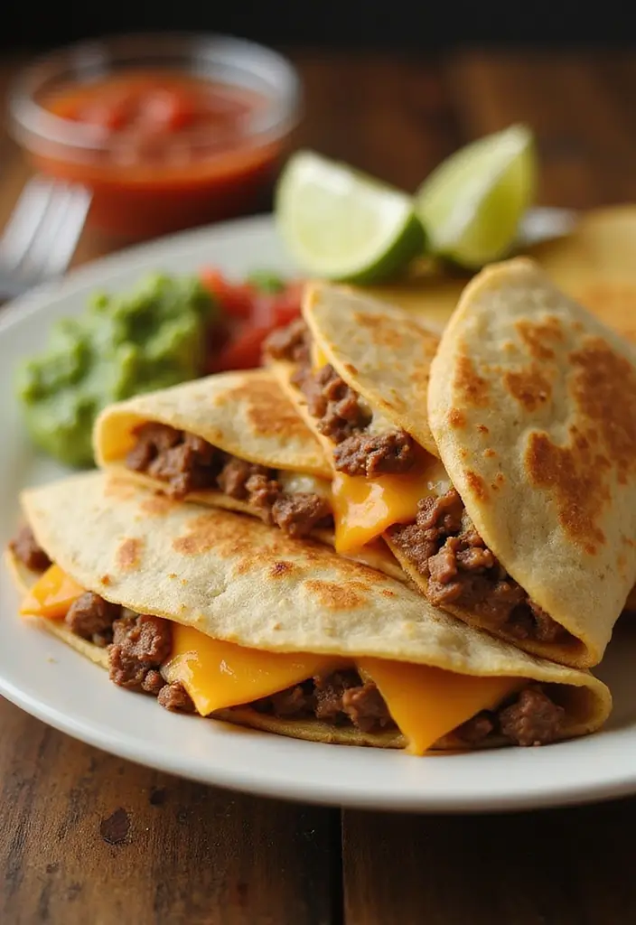 27 Ground Beef Recipes That Are Easy and Delicious - 9. Ground Beef Quesadillas
