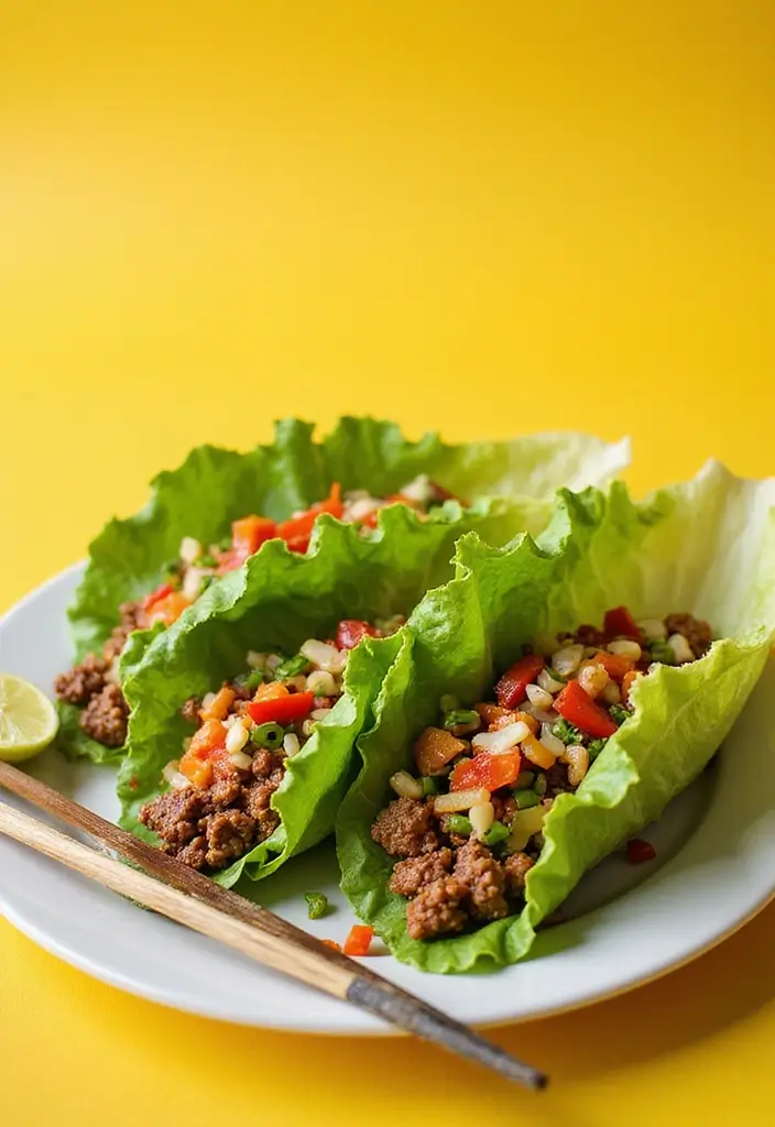 27 Ground Meat Recipes for Creative Home Cooks - 9. Teriyaki Ground Beef Lettuce Wraps