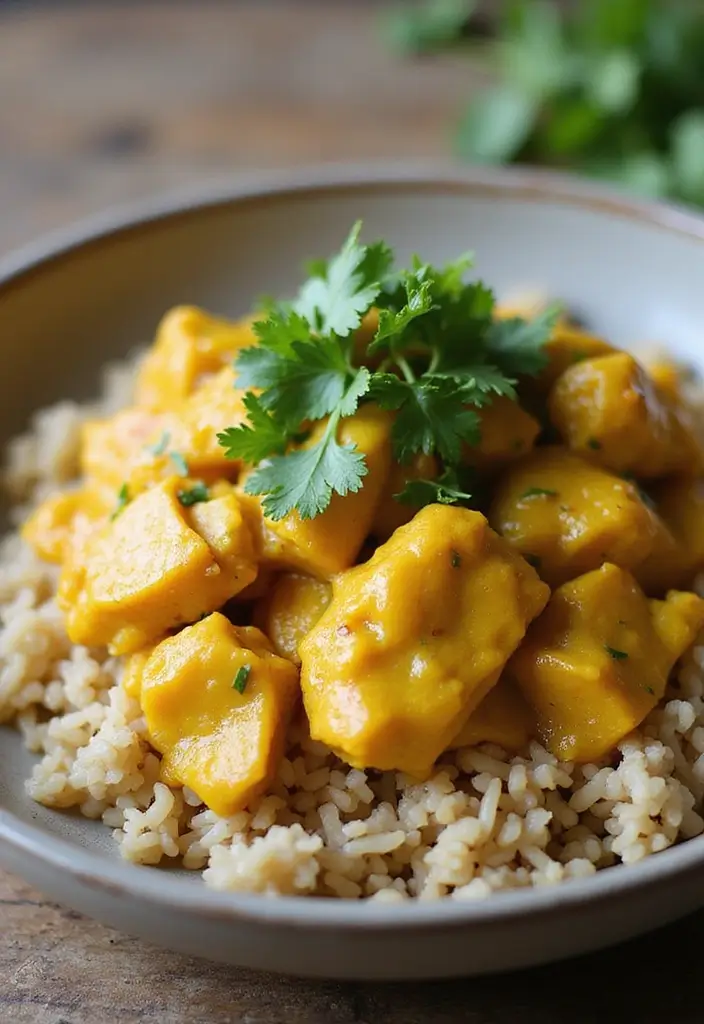 27 Healthy Chicken Recipes Under 400 Calories - 10. Coconut Curry Chicken
