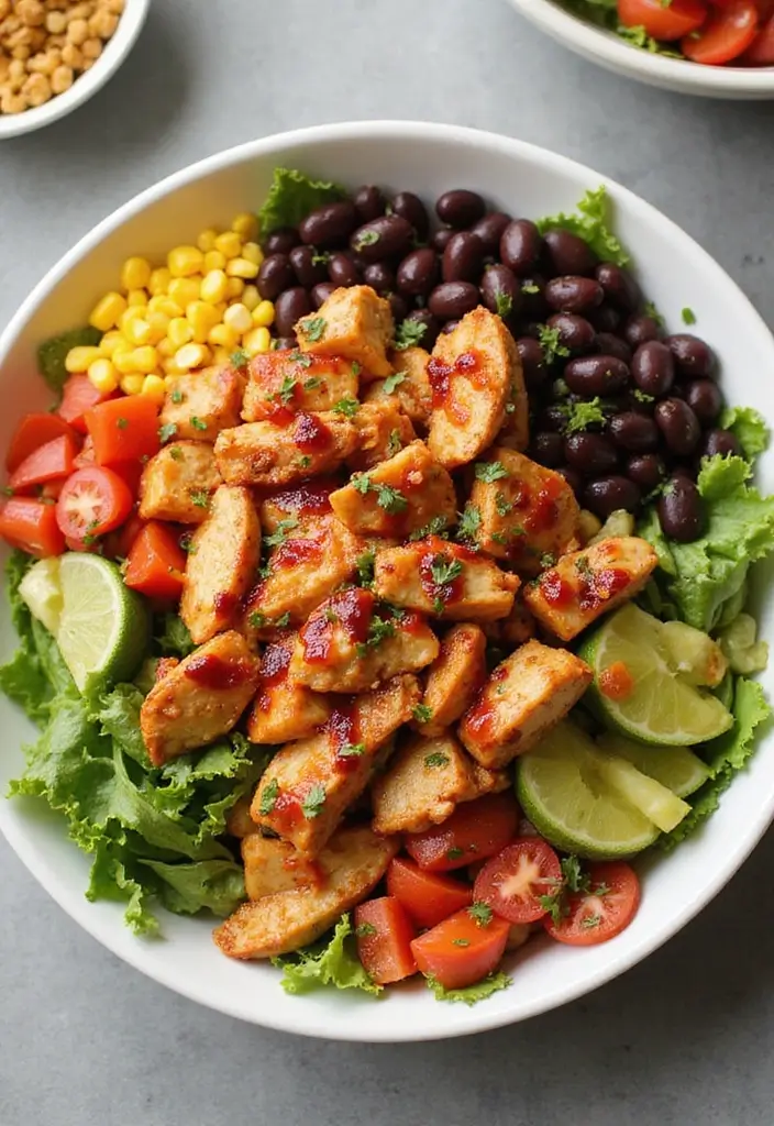 27 Healthy Chicken Recipes Under 400 Calories - 14. BBQ Chicken Salad