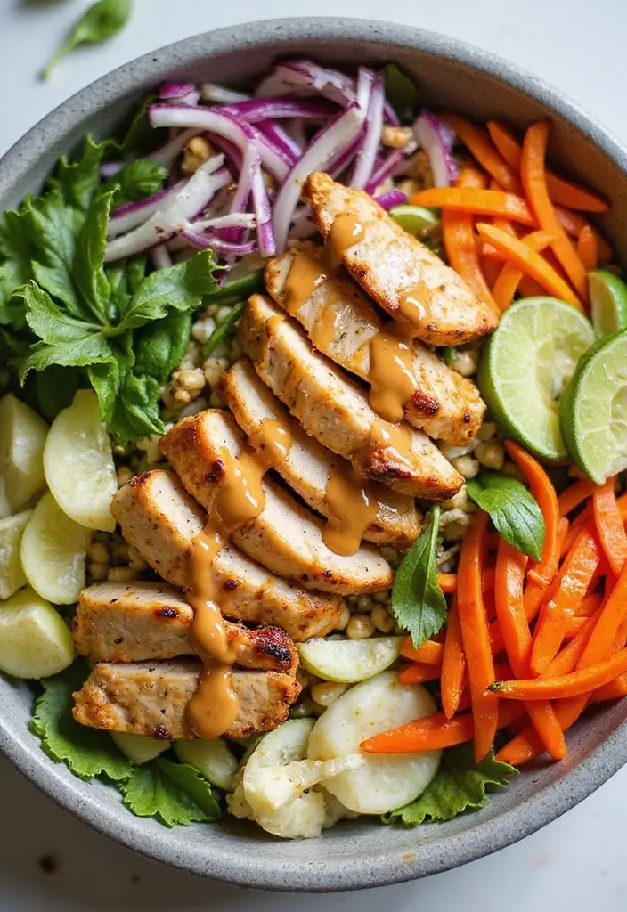 27 Healthy Chicken Recipes Under 400 Calories - 16. Thai Chicken Salad