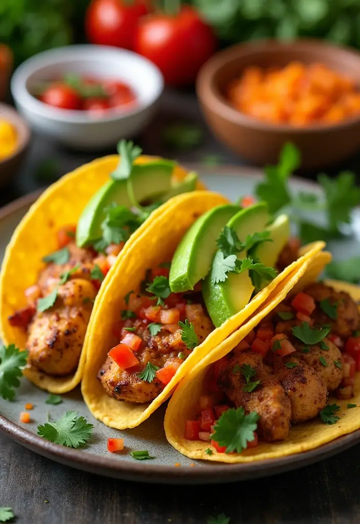 27 Healthy Chicken Recipes Under 400 Calories - 4. Slow Cooker Chicken Tacos