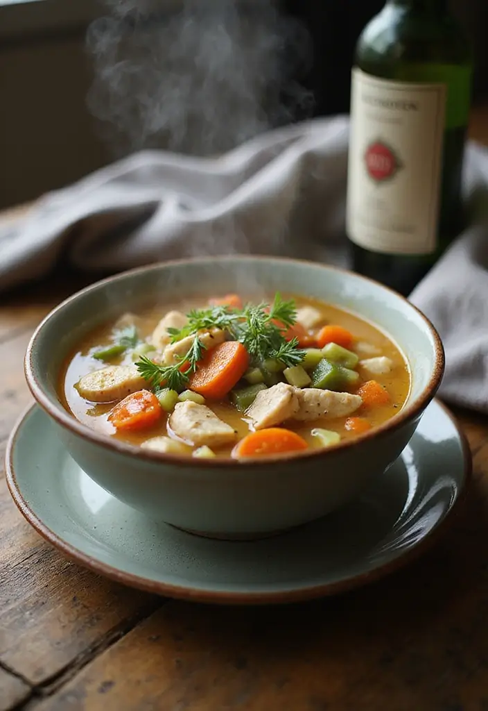 27 Healthy Chicken Recipes Under 400 Calories - 7. Chicken and Vegetable Soup