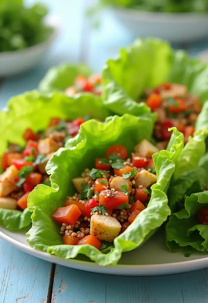 27 Healthy Chicken Recipes Under 400 Calories - 9. Chicken Lettuce Wraps