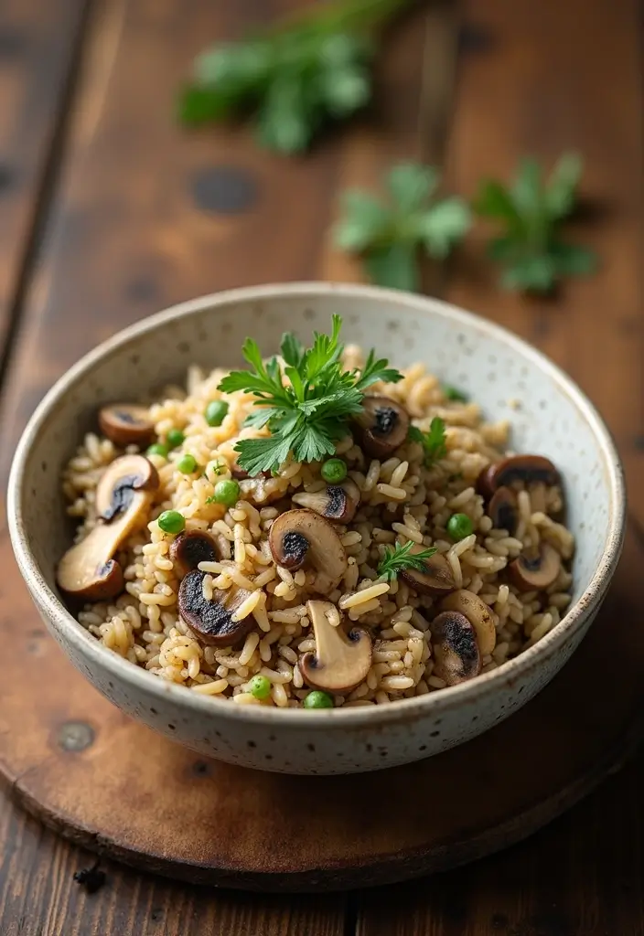 27 Healthy Meat Recipes Packed with Protein - 12. Wild Rice and Mushrooms