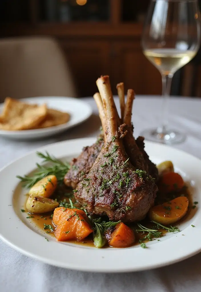 27 Healthy Meat Recipes Packed with Protein - 26. Herb-Crusted Rack of Lamb