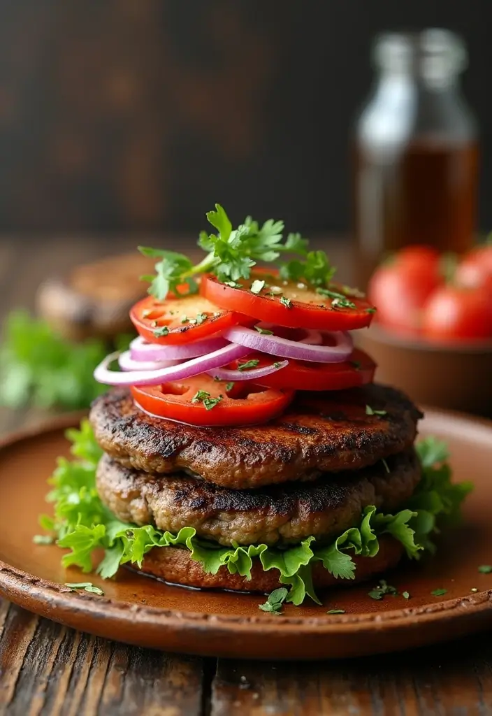 27 Healthy Meat Recipes Packed with Protein - 6. Grilled Portobello Mushroom Burgers