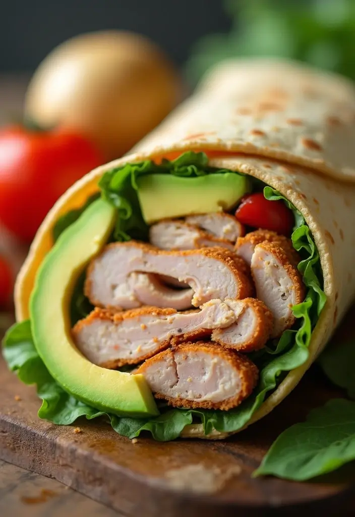 27 Meat Wrap Recipes for Lunch On-the-Go - 1. Turkey & Avocado Delight