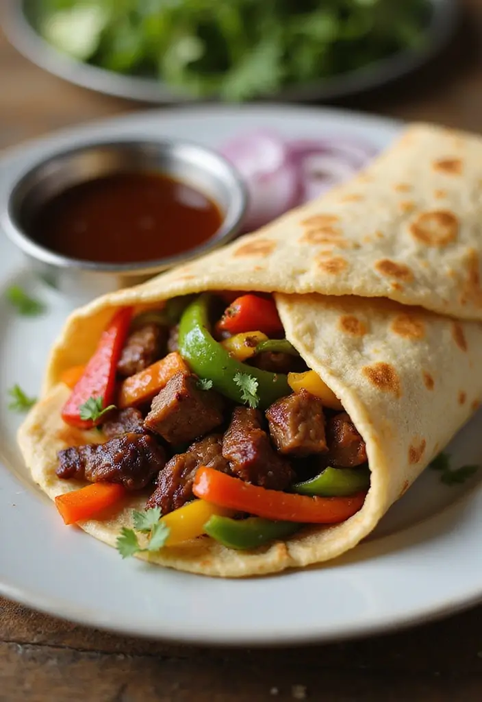 27 Meat Wrap Recipes for Lunch On-the-Go - 8. Teriyaki Beef Wrap