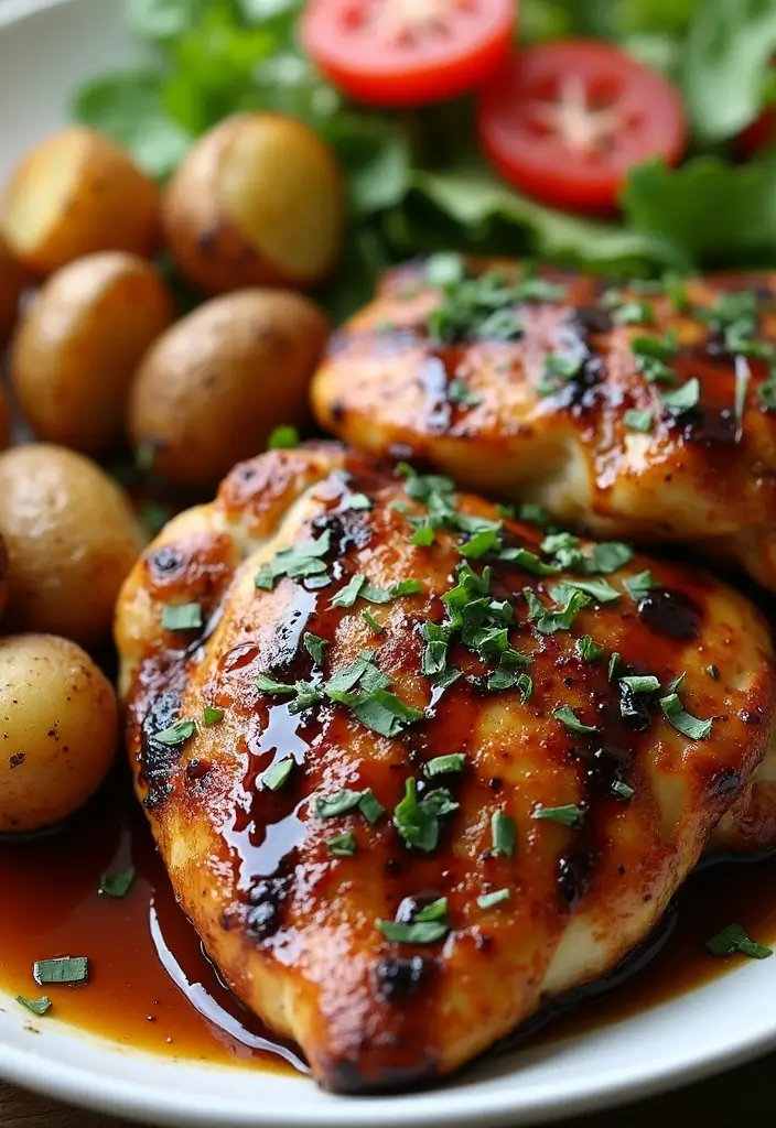 27 Mediterranean Meat Recipes Full of Fresh Flavors - 12. Balsamic-Glazed Grilled Chicken Thighs