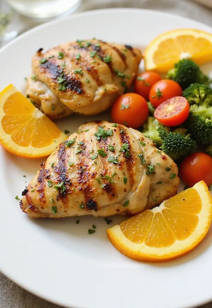 27 Mediterranean Meat Recipes Full of Fresh Flavors - 15. Grilled Herb and Citrus Chicken