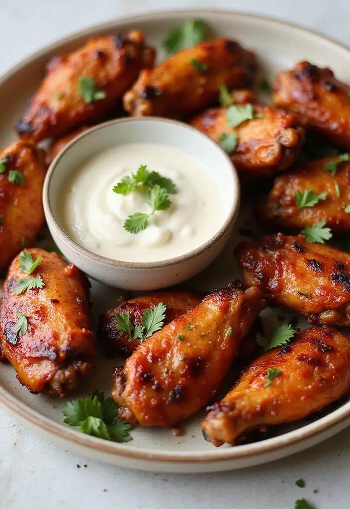 27 Mediterranean Meat Recipes Full of Fresh Flavors - 21. Smoky Chipotle Grilled Chicken Wings