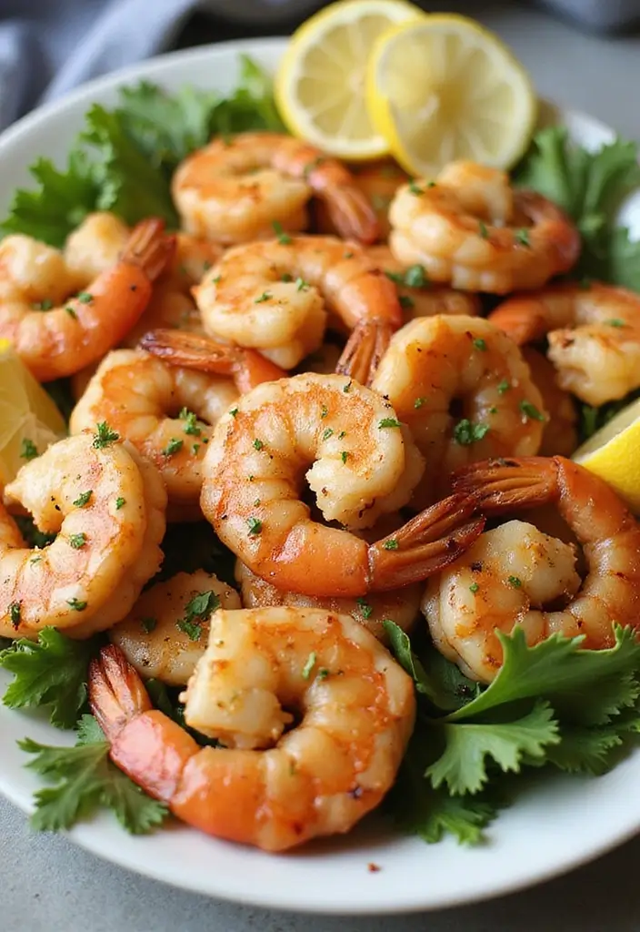 27 Mediterranean Meat Recipes Full of Fresh Flavors - 4. Grilled Lemon-Garlic Shrimp