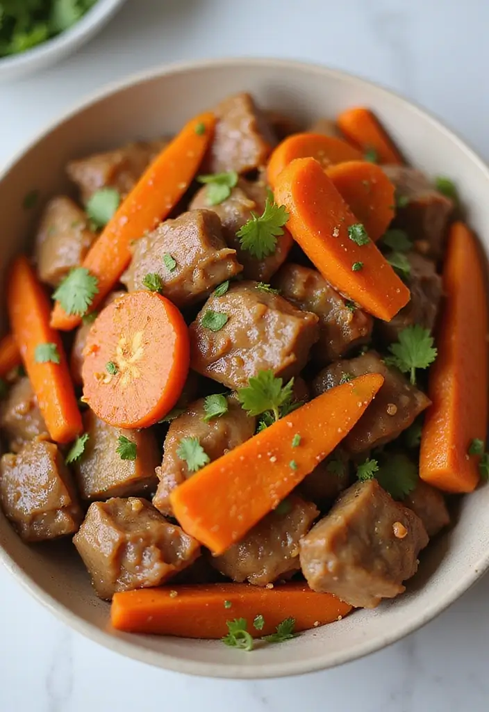 27 Pork Stir-Fry Recipes Ready in 30 Minutes - 18. Pork and Carrot Stir-Fry