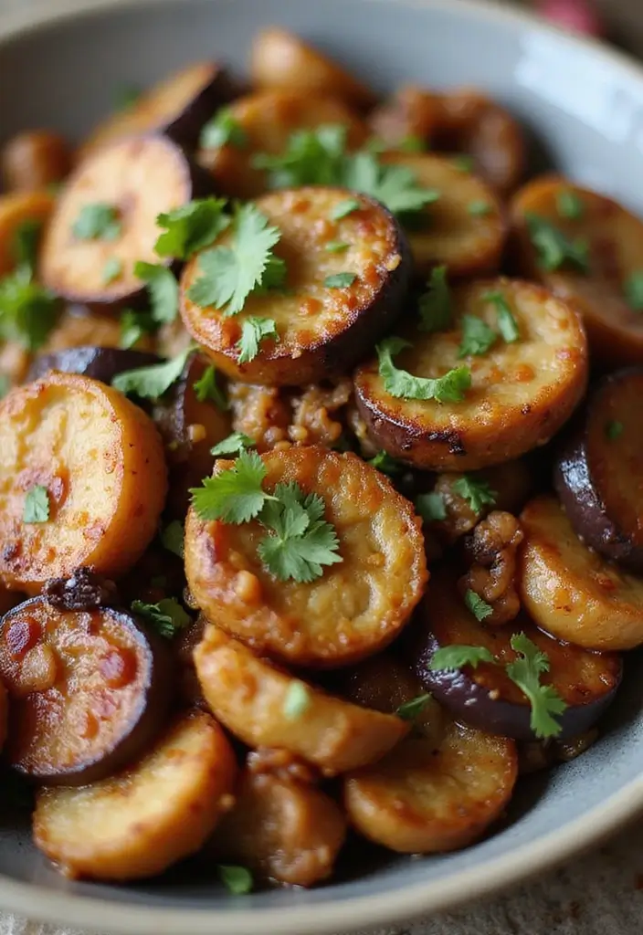 27 Pork Stir-Fry Recipes Ready in 30 Minutes - 22. Pork and Eggplant Stir-Fry