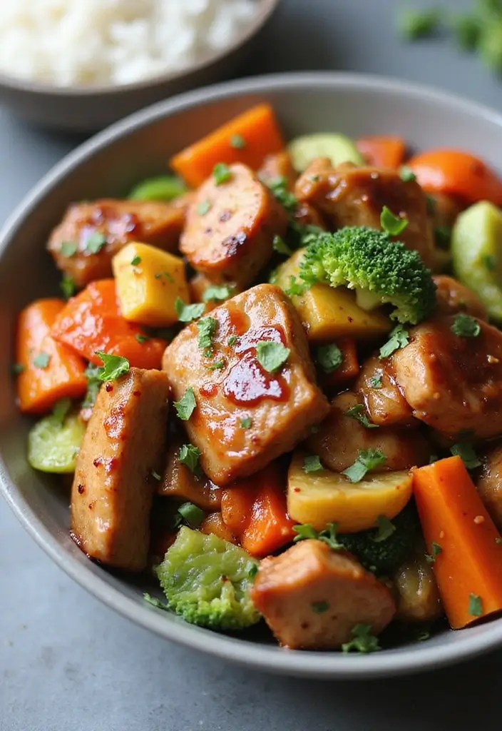 27 Pork Stir-Fry Recipes Ready in 30 Minutes - 26. Teriyaki Pork and Vegetable Stir-Fry