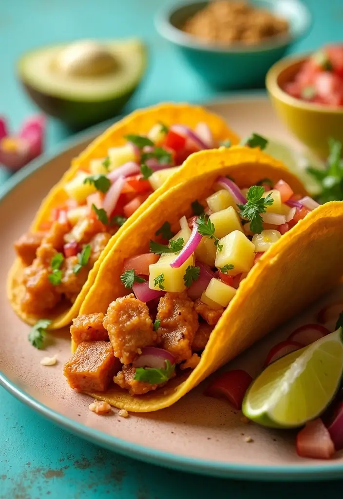 27 Pork Taco Recipes with Big Bold Flavor - 2. Sweet and Spicy Pineapple Pork Tacos