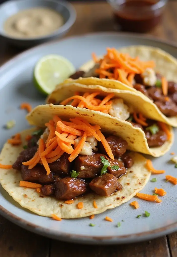 27 Pork Taco Recipes with Big Bold Flavor - 21. Garlic Soy Pork Tacos