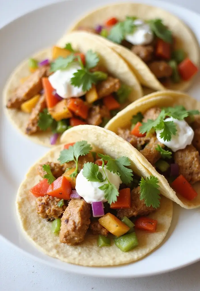 27 Pork Taco Recipes with Big Bold Flavor - 6. Garlic and Herb Pork Tacos