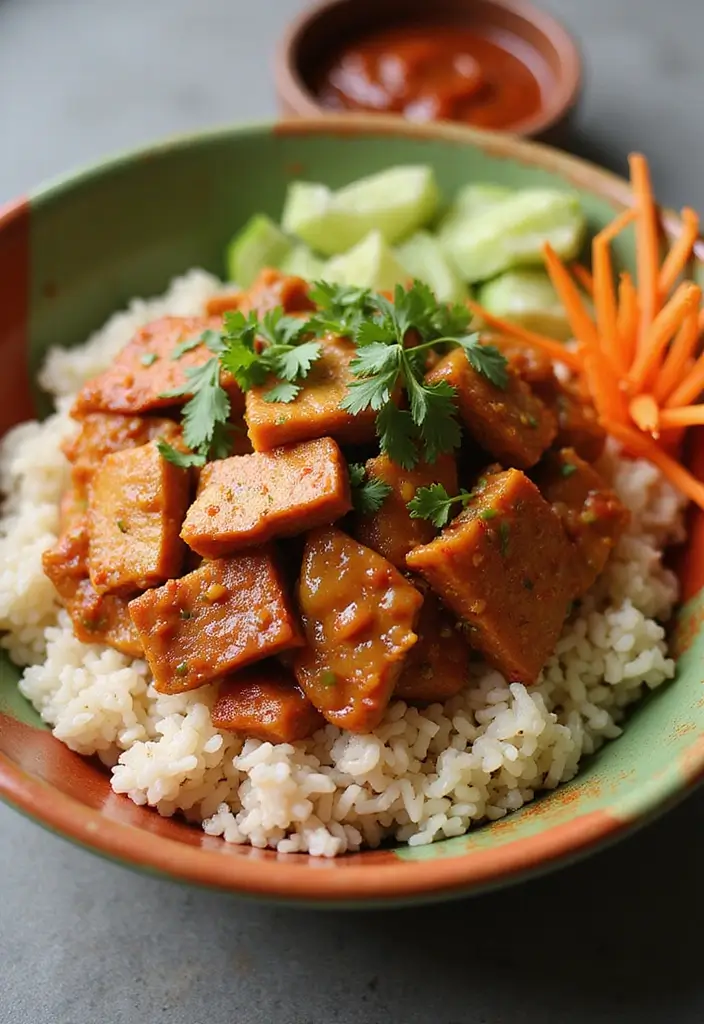 27 Pork and Rice Recipes for Simple Weeknight Meals - 2. Spicy Pork and Rice Bowl